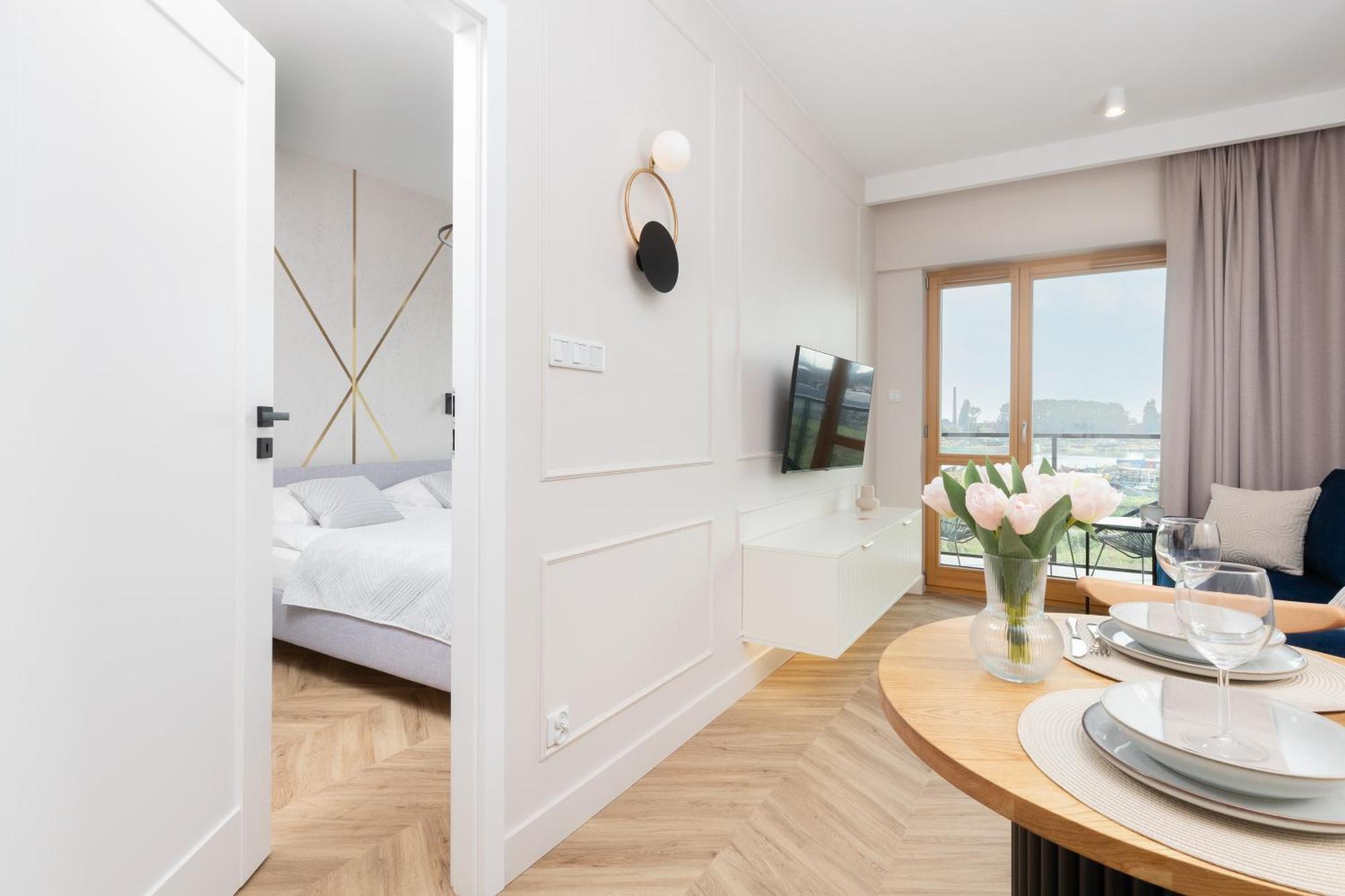 Sienna Grobla Apartment With View Of The Motlawa Terrace & Sauna, Gym By Noclegi Renters Gdansk Exterior foto
